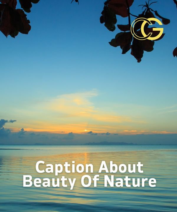 Caption About Beauty Of Nature